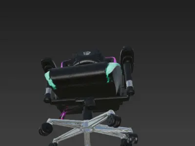 Modern Gaming Chair - High-end ergonomic desk chair  3D model