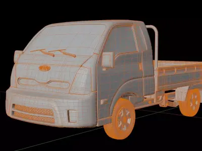 Kia Bongo k2700 Cabover Pickup Truck 3D model