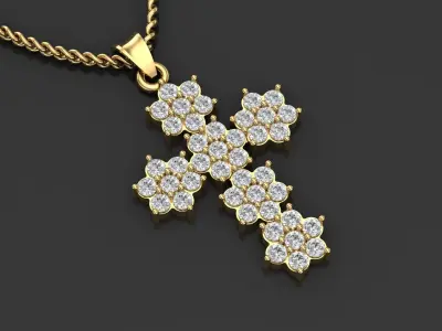 Pendant Cross -D1 3D print model