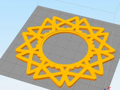 DECORATIVE PHOTO FRAMES SET OF 3 3D print model