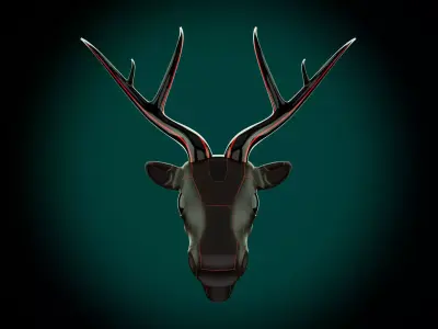 Reindeer stylized 3D model