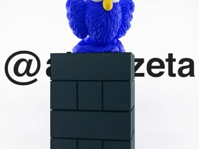 Kaws BFF Relaxing Textured Low-poly 3D model