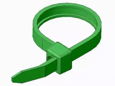 111-05450 Hellermann Cable Ties for temperatures T50L 3D print model