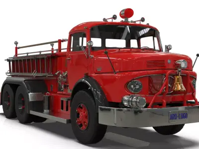 Mercedes-Benz 2624 Firetruck 3D model