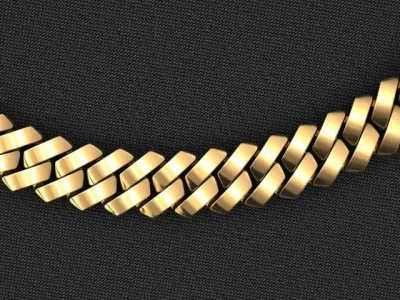 5 MM CUBAN SQUARE LINK CHAIN FOR BRACELET OR NECKLACE 3D print model
