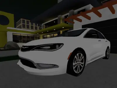 2015 Chrysler 200 Low-poly 3D model