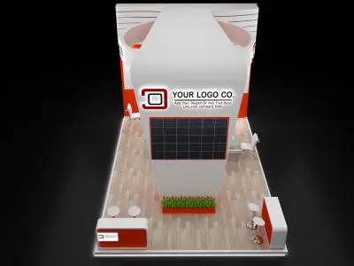 Booth Exhibition Stand a635 3D model