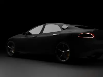 Car model Low-poly 3D model