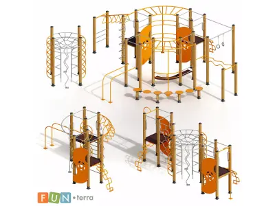 Children playground Sports ground 3D model