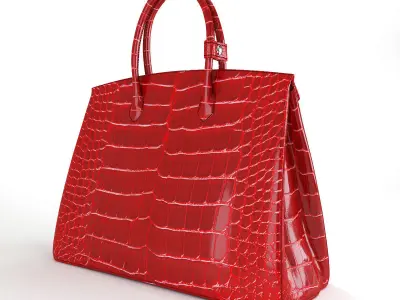  Hermes Birkin female handbags 3D model
