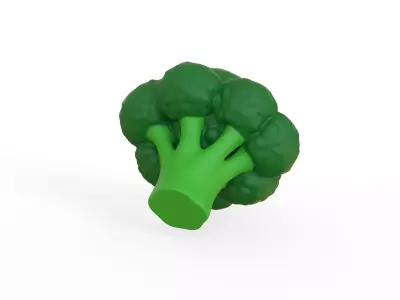 Prop 222 Broccoli  Low-poly 3D model