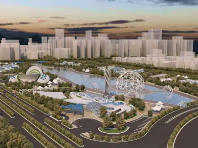 0056 - Futuristic City - 2020 - 01 3D model