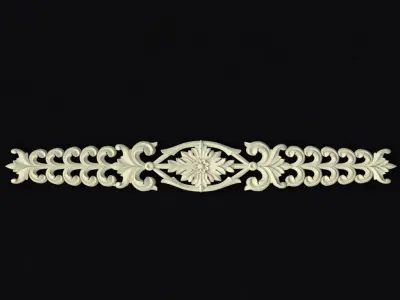 Central decor ornament for furniture 3D model 723