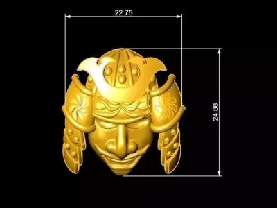Pendant Samurai Free 3D print model