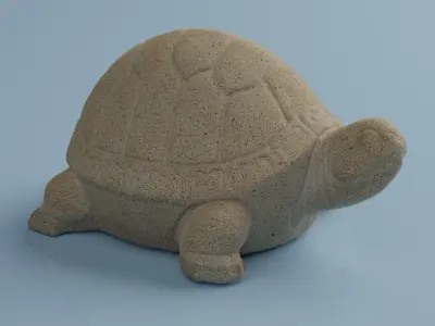 Sandstone turtle 3D model