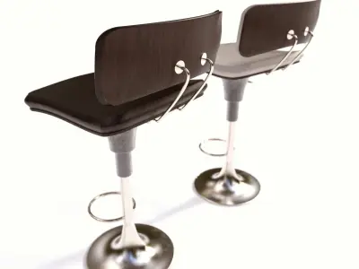 Bar Stool  Low-poly 3D model