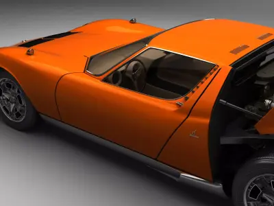 Italian Super Car with V12 Engine 3D model