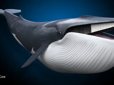 Fin Whale 3D model