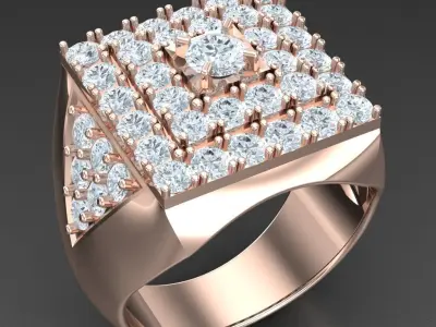 Luxury Men Rings Designs 6MR068 3D print model