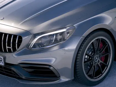 Mercedes C63 S AMG Cabriolet 2019 3D model