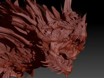 Dragon Head Brutal 3D model