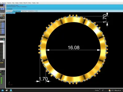 luxury diamond band ring for women 4948 3D print model