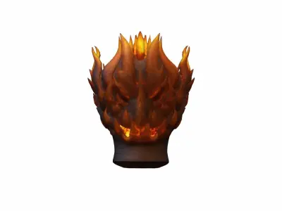 3d Model Fire Elemental Antihero 3D model
