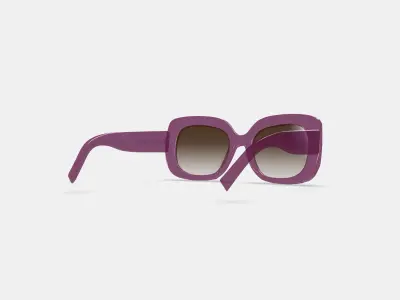 Johanna Sunglasses in Candied Berry Crystal 3D model