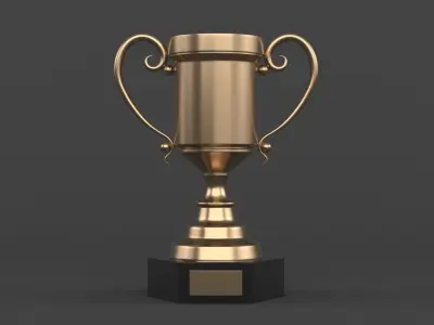 Trophy Cup 3D model 6