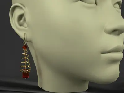 earrings 3D model