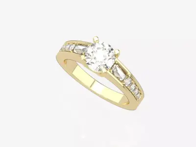gold ring code 9 3D print model