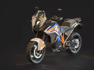 Base model  KTM 1290 Super Adventure 2021 3D model