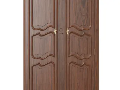 Wardrobe in classic style 750 3D model
