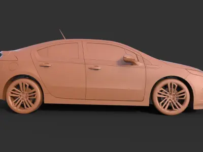 Chevrolet Volt 2012 3D print model