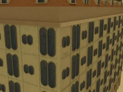 European Building of 19th century 3D model