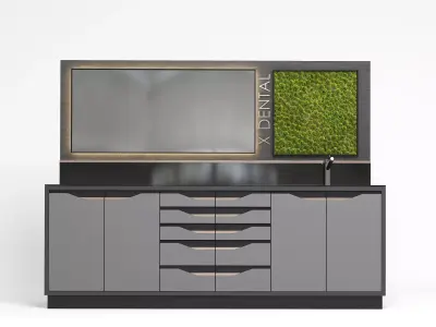 Hiworc Medical Clinic Cabinet Set 2  3D model