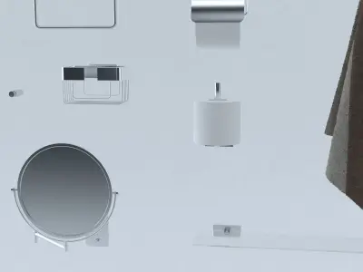 Bathroom Accessories 3D model