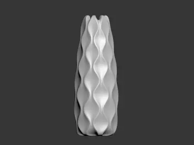 Undulated Vase 3D print model