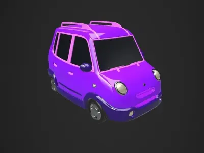 Cartoon car 3D model