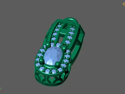 Women Pendants 3DM STL Pendant Renders Details 3D print model 3D print model