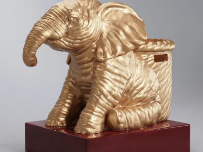 Baby Elephant   Free 3D print model