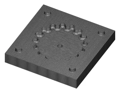 Chocolate Mold Mechanical Gear 3D print model