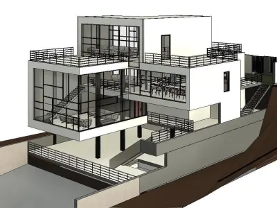 Full Villa Project BIM  3D model