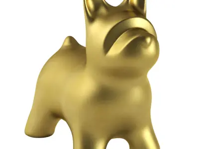 Fata Dog Figurine 3D model
