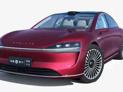 2024 Huawei HIMA STELATO S9 with interior  3D model