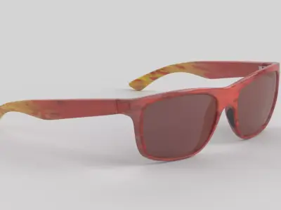 Clarke Eyewear Glasses Low-poly 3D model