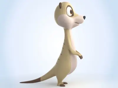 Meerkat 3D model