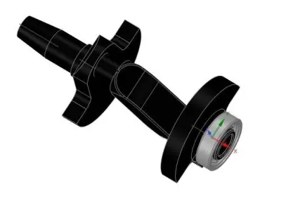 Crankshaft laser pointer 3D print model