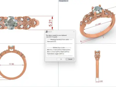 WEDDING RING 3D print model 39