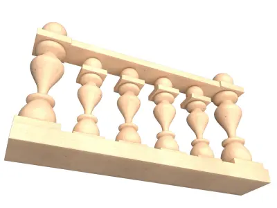 Baluster 05 Low-poly 3D model
